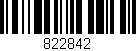 Código de barras (EAN, GTIN, SKU, ISBN): '822842'