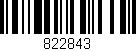 Código de barras (EAN, GTIN, SKU, ISBN): '822843'