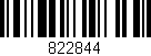 Código de barras (EAN, GTIN, SKU, ISBN): '822844'