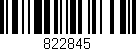 Código de barras (EAN, GTIN, SKU, ISBN): '822845'