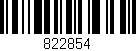 Código de barras (EAN, GTIN, SKU, ISBN): '822854'