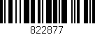 Código de barras (EAN, GTIN, SKU, ISBN): '822877'