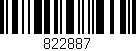 Código de barras (EAN, GTIN, SKU, ISBN): '822887'