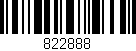 Código de barras (EAN, GTIN, SKU, ISBN): '822888'
