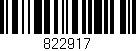 Código de barras (EAN, GTIN, SKU, ISBN): '822917'