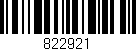 Código de barras (EAN, GTIN, SKU, ISBN): '822921'