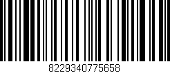 Código de barras (EAN, GTIN, SKU, ISBN): '8229340775658'