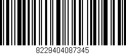 Código de barras (EAN, GTIN, SKU, ISBN): '8229404087345'