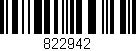 Código de barras (EAN, GTIN, SKU, ISBN): '822942'
