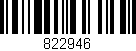 Código de barras (EAN, GTIN, SKU, ISBN): '822946'