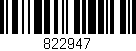 Código de barras (EAN, GTIN, SKU, ISBN): '822947'