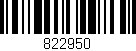 Código de barras (EAN, GTIN, SKU, ISBN): '822950'