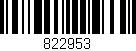 Código de barras (EAN, GTIN, SKU, ISBN): '822953'