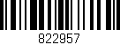 Código de barras (EAN, GTIN, SKU, ISBN): '822957'