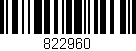 Código de barras (EAN, GTIN, SKU, ISBN): '822960'