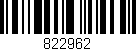 Código de barras (EAN, GTIN, SKU, ISBN): '822962'