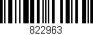 Código de barras (EAN, GTIN, SKU, ISBN): '822963'