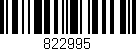 Código de barras (EAN, GTIN, SKU, ISBN): '822995'