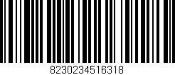 Código de barras (EAN, GTIN, SKU, ISBN): '8230234516318'