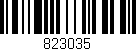 Código de barras (EAN, GTIN, SKU, ISBN): '823035'