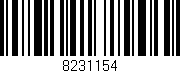 Código de barras (EAN, GTIN, SKU, ISBN): '8231154'