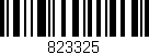Código de barras (EAN, GTIN, SKU, ISBN): '823325'