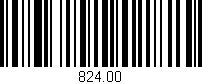 Código de barras (EAN, GTIN, SKU, ISBN): '824.00'