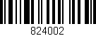 Código de barras (EAN, GTIN, SKU, ISBN): '824002'