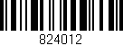 Código de barras (EAN, GTIN, SKU, ISBN): '824012'