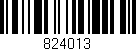 Código de barras (EAN, GTIN, SKU, ISBN): '824013'