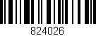 Código de barras (EAN, GTIN, SKU, ISBN): '824026'