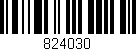 Código de barras (EAN, GTIN, SKU, ISBN): '824030'