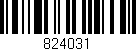 Código de barras (EAN, GTIN, SKU, ISBN): '824031'