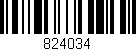 Código de barras (EAN, GTIN, SKU, ISBN): '824034'