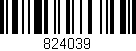 Código de barras (EAN, GTIN, SKU, ISBN): '824039'