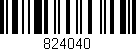 Código de barras (EAN, GTIN, SKU, ISBN): '824040'