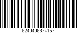 Código de barras (EAN, GTIN, SKU, ISBN): '8240408674157'