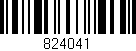 Código de barras (EAN, GTIN, SKU, ISBN): '824041'