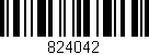 Código de barras (EAN, GTIN, SKU, ISBN): '824042'