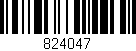 Código de barras (EAN, GTIN, SKU, ISBN): '824047'