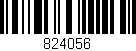 Código de barras (EAN, GTIN, SKU, ISBN): '824056'