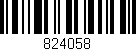Código de barras (EAN, GTIN, SKU, ISBN): '824058'