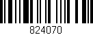 Código de barras (EAN, GTIN, SKU, ISBN): '824070'