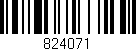 Código de barras (EAN, GTIN, SKU, ISBN): '824071'