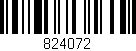 Código de barras (EAN, GTIN, SKU, ISBN): '824072'
