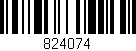 Código de barras (EAN, GTIN, SKU, ISBN): '824074'