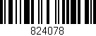 Código de barras (EAN, GTIN, SKU, ISBN): '824078'