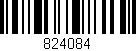 Código de barras (EAN, GTIN, SKU, ISBN): '824084'