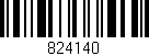 Código de barras (EAN, GTIN, SKU, ISBN): '824140'