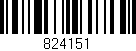 Código de barras (EAN, GTIN, SKU, ISBN): '824151'